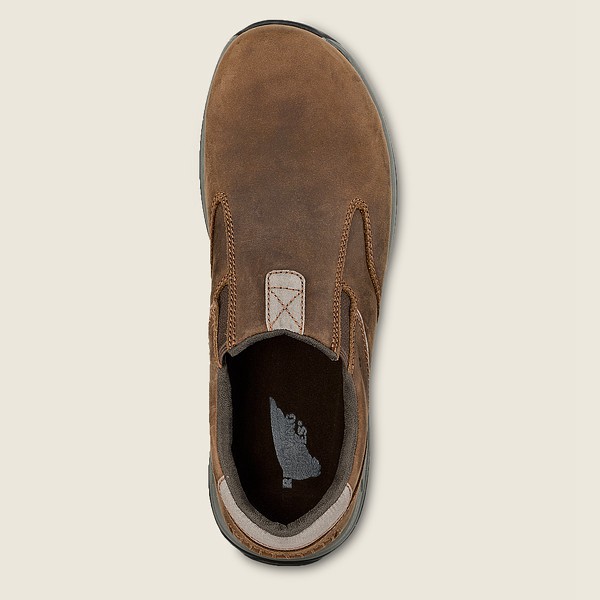 Red Wing Slip-on Comfortpro - Safety Toe - Brown - Mens GXV298350